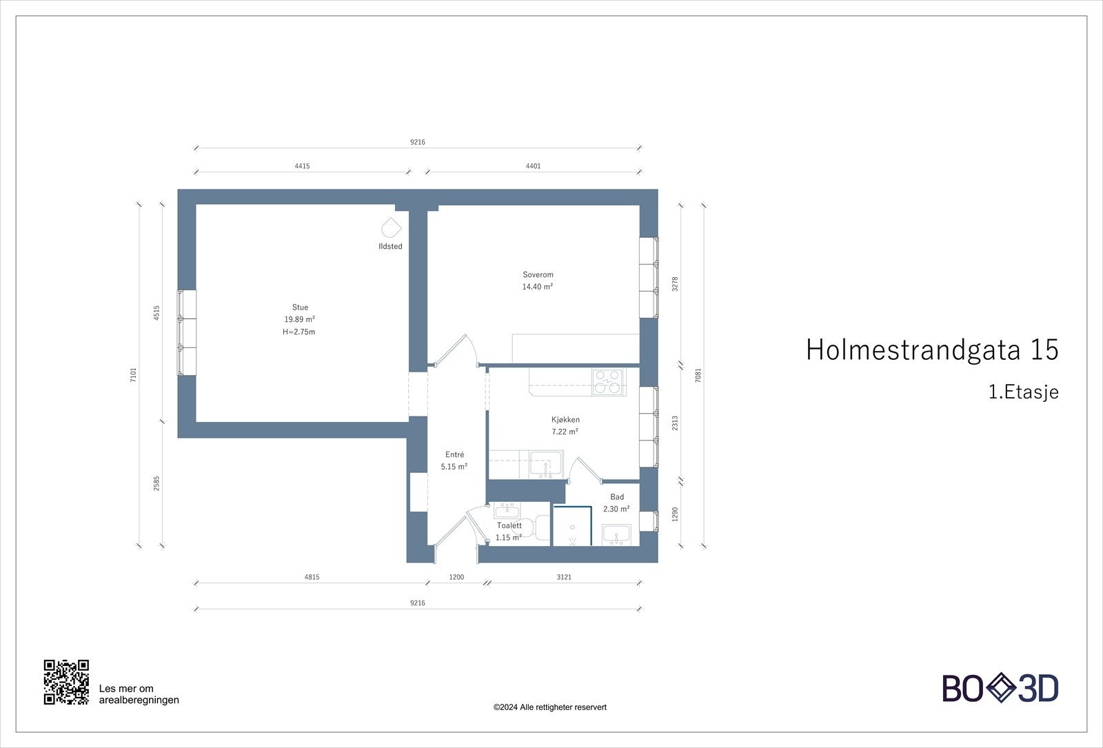 Plantegning Galleribilde