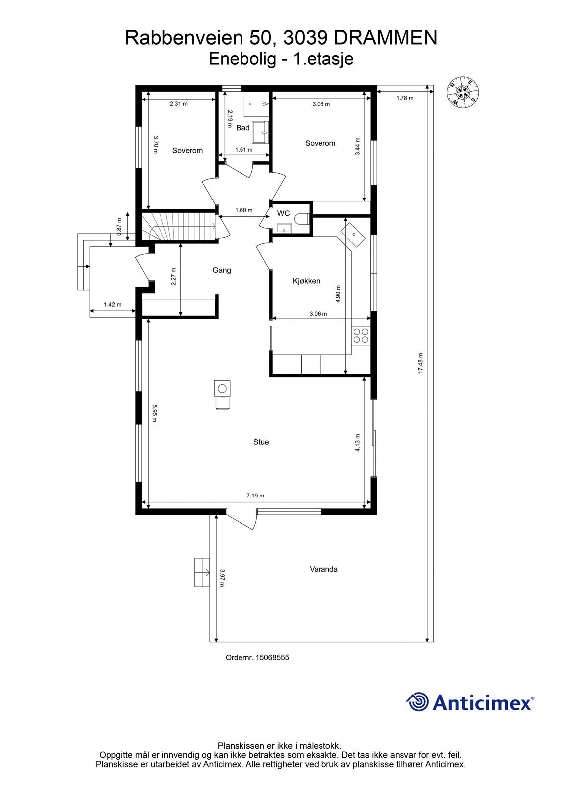 Plantegning - 1. etasje Galleribilde