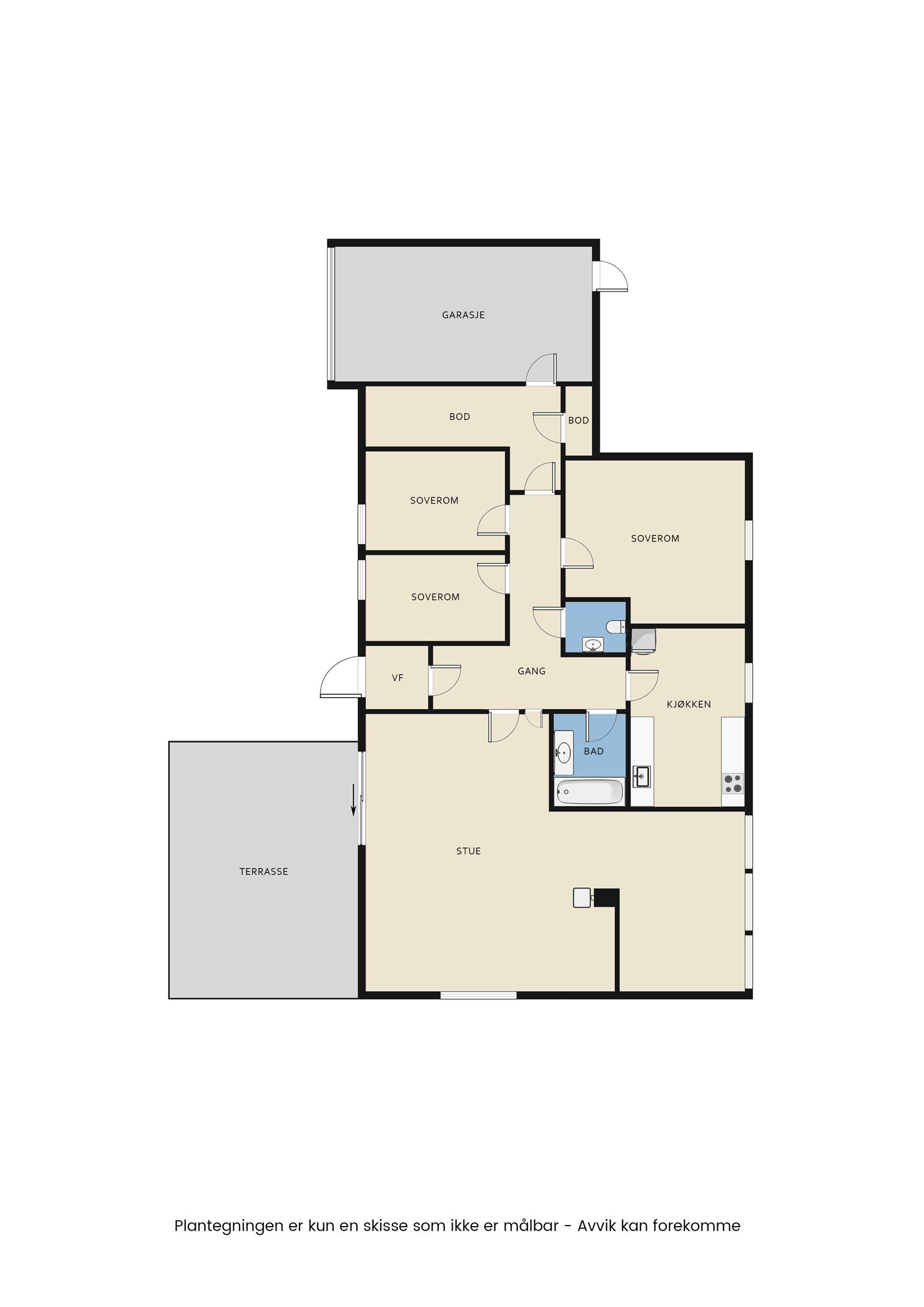 Plantegning Galleribilde