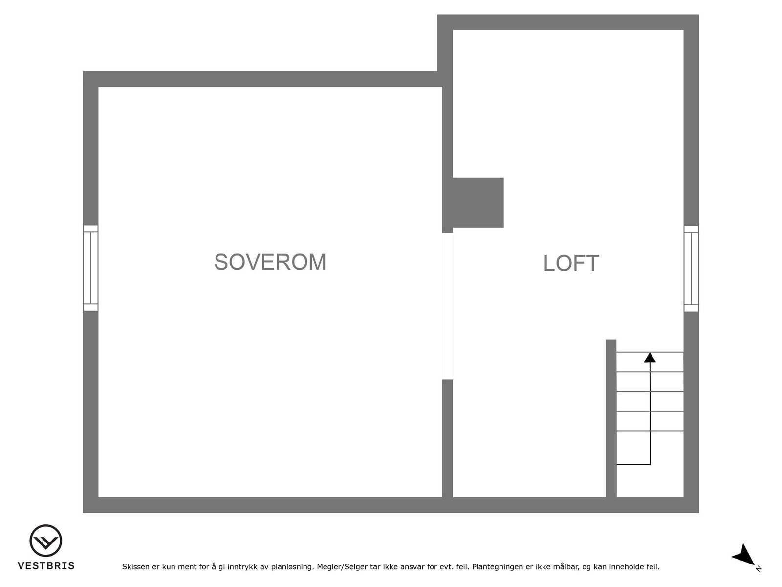 Plantegning - Loft Galleribilde