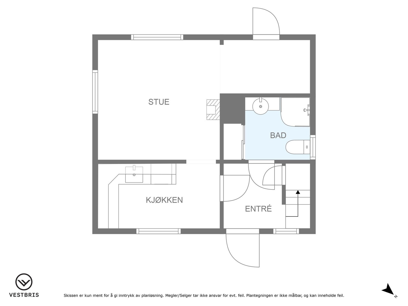 Plantegning - 1. etasje Galleribilde