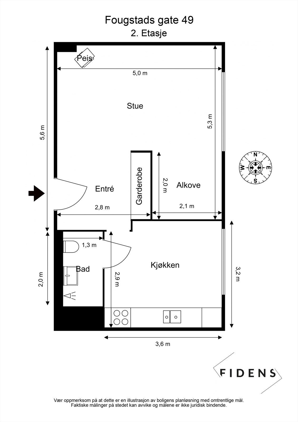 Plantegning Galleribilde