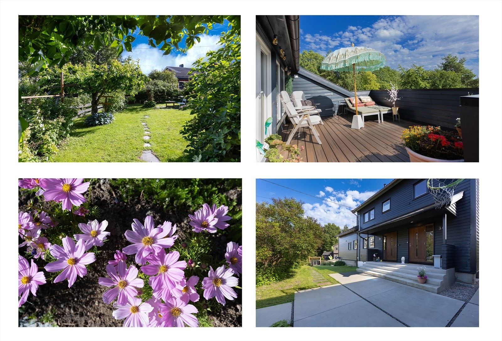 De siste årene har eiendommen gjennomgått betydelige oppgraderinger, inkludert nytt elegante inngangsparti med teakdører og glasspartier, samt omhyggelig utformede utearealer. Galleribilde