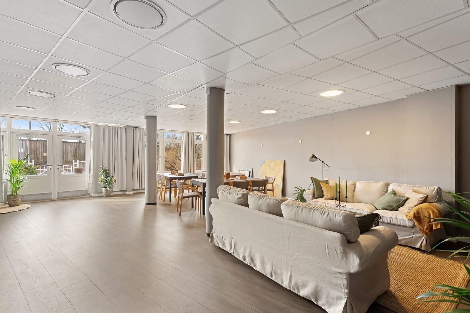 Borettslaget har trivelig fellesarealer med bl.a. selskapslokale, gjestehybel, trimrom, badstue og fellesvaskeri Galleribilde