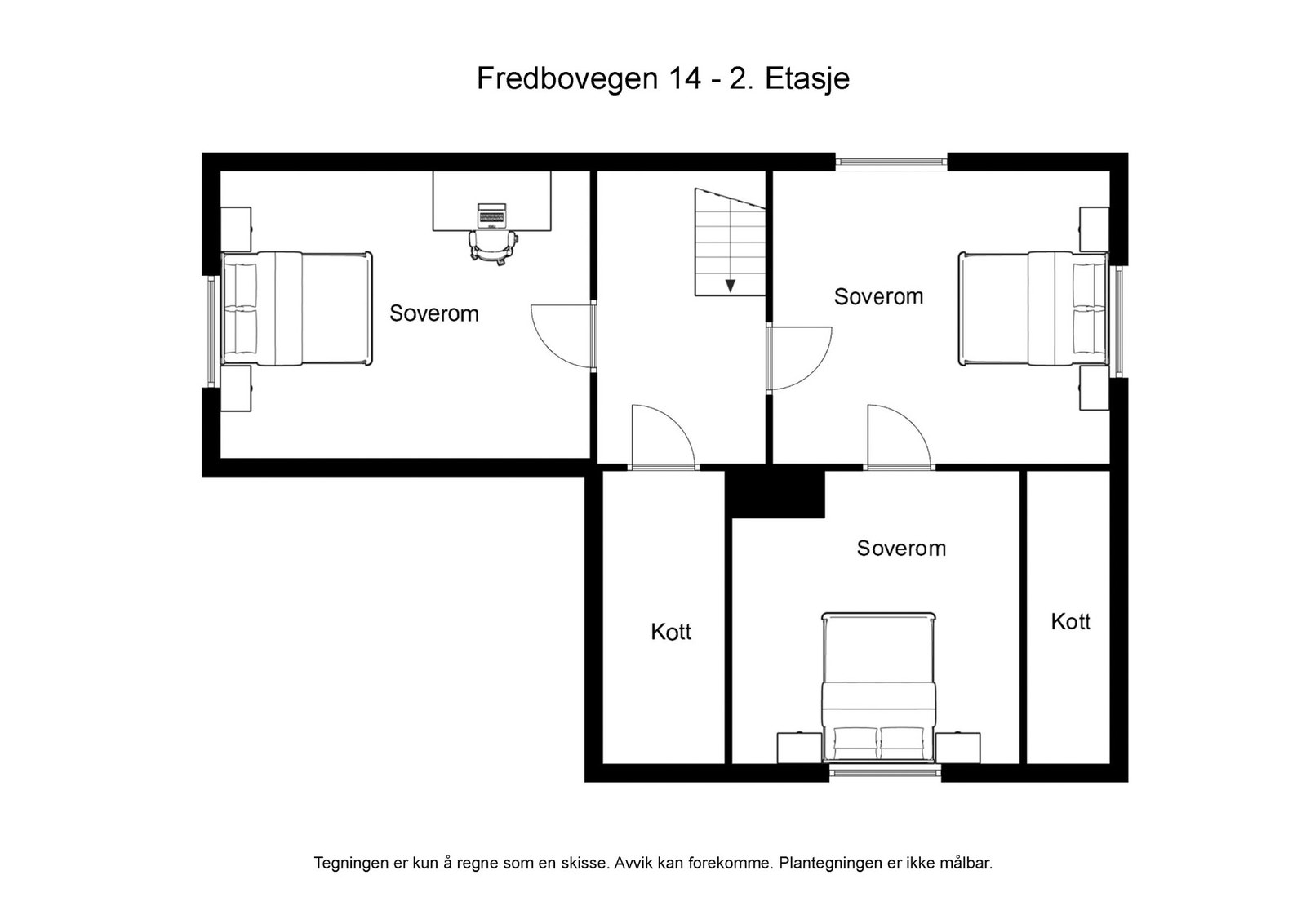 Plantegning 2.etg. Galleribilde