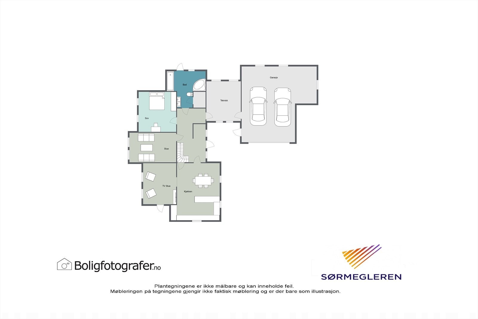 Plantegning første etasje Galleribilde