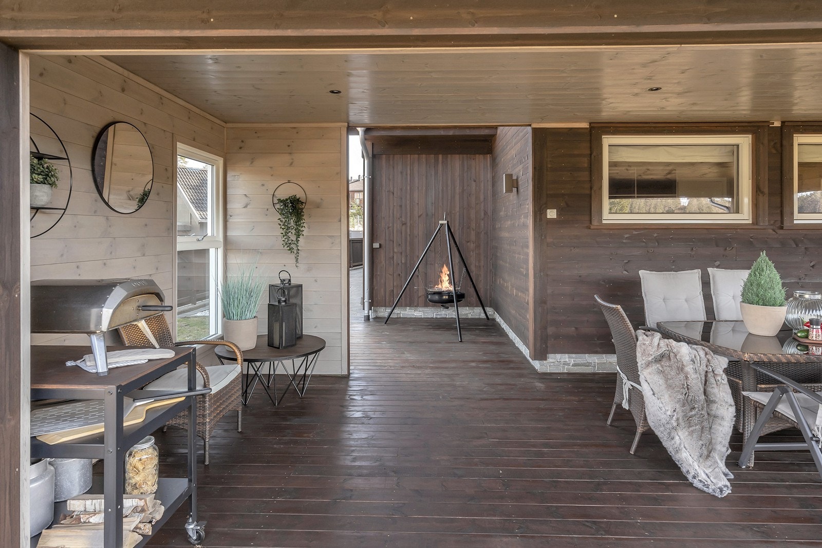 Flott uteområde Galleribilde