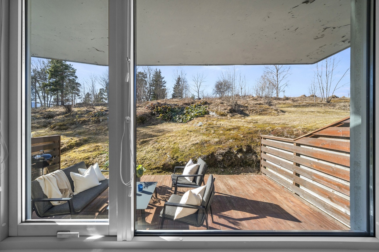 Her kan du oppleve et unikt samspill med naturen - kanskje får du øye på rådyr som ferdes like utenfor! Galleribilde