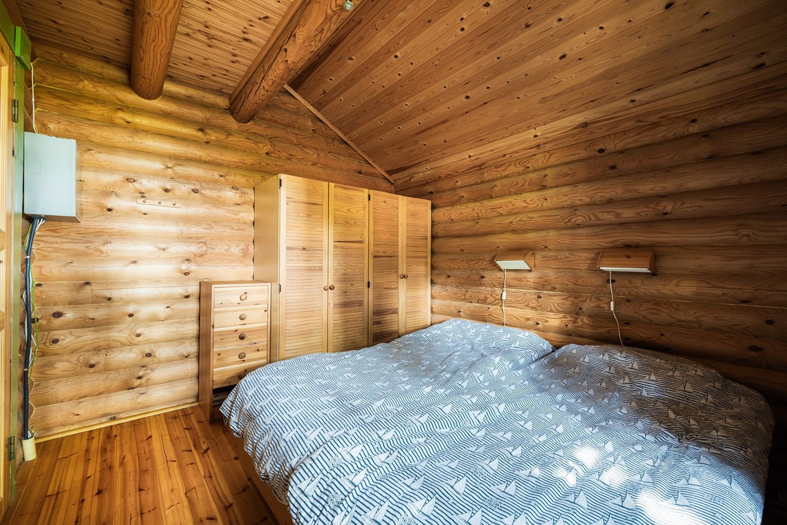 Hovedsoverommet har nær 10 kvm. gulvflate. Galleribilde