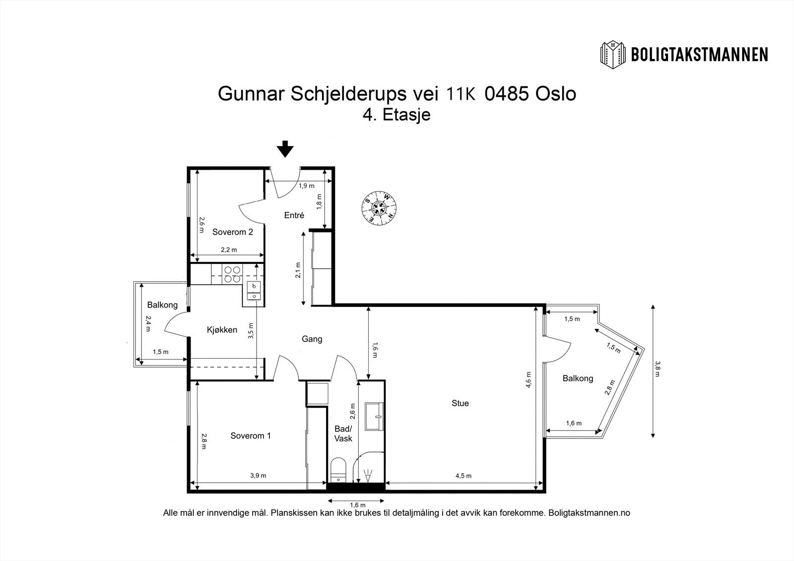Plantegning til orientering. Galleribilde