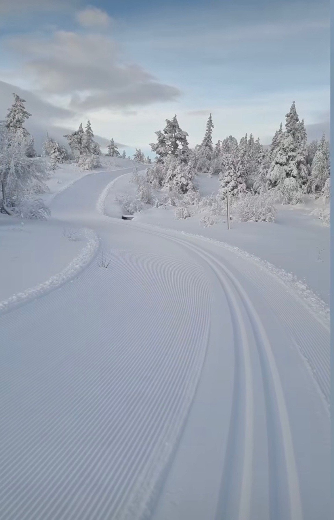 Området har fantastiske oppkjørte løyper Galleribilde