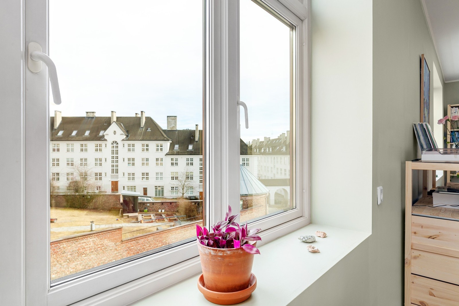 Utsikt fra kjøkkenvinduet. Galleribilde