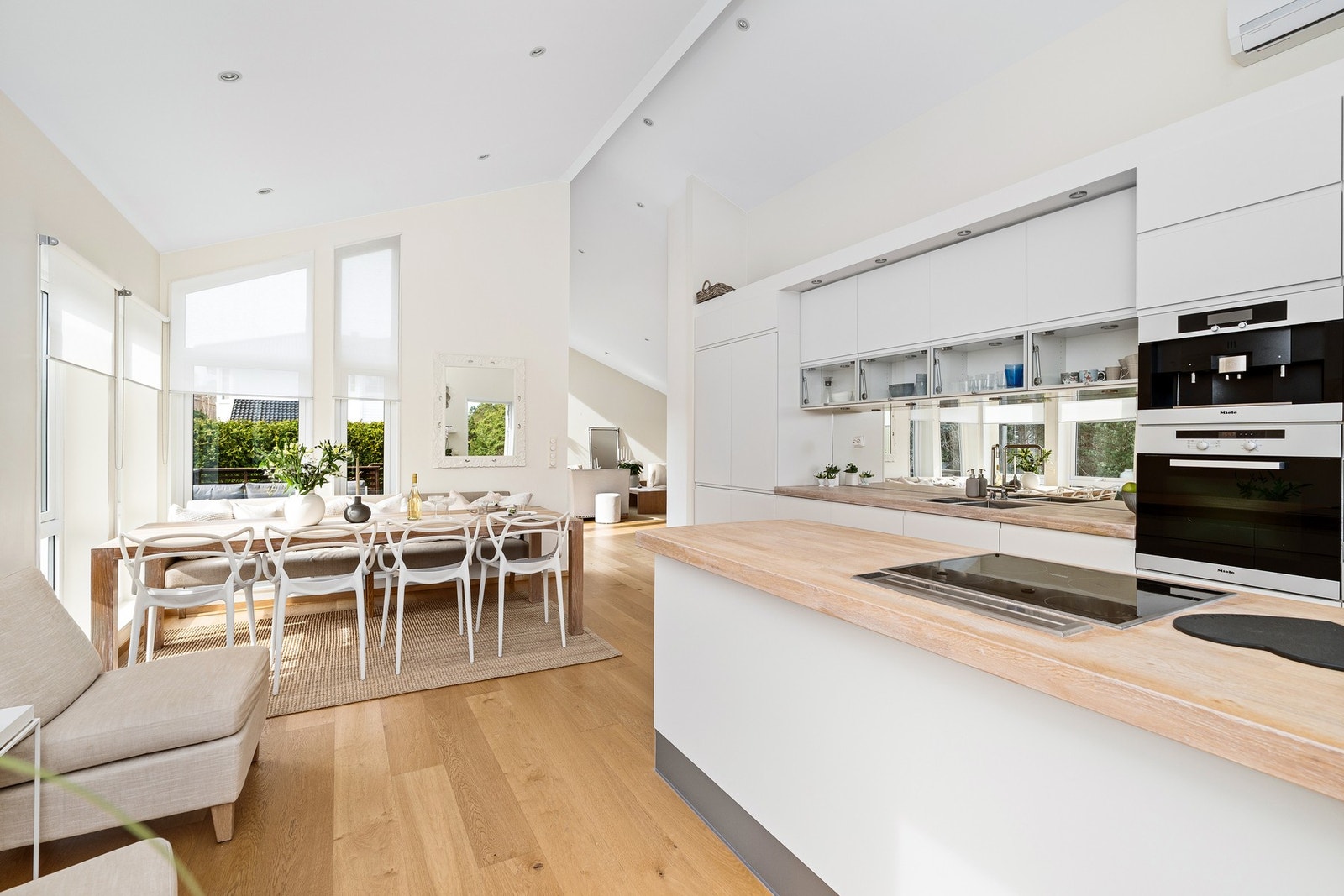 Heltre benkeplater på kjøkkenet Galleribilde