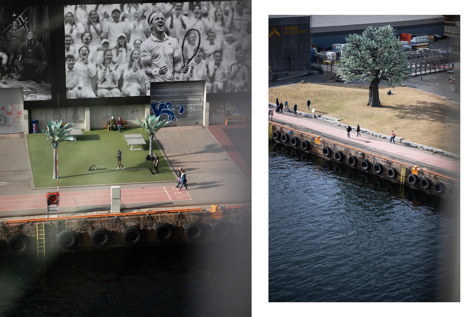 Dette er det høyeste bygget på Tjuvholmen, og fra leiligheten har man spektakulær utsikt mot sjøen og Oslos vestre bydeler Galleribilde
