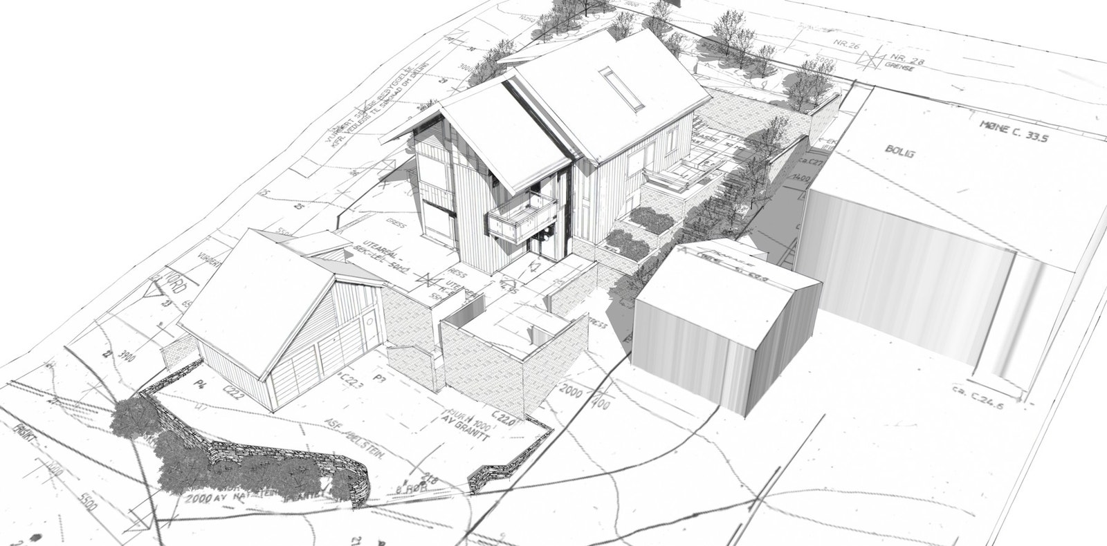 Perspektivskisse Galleribilde