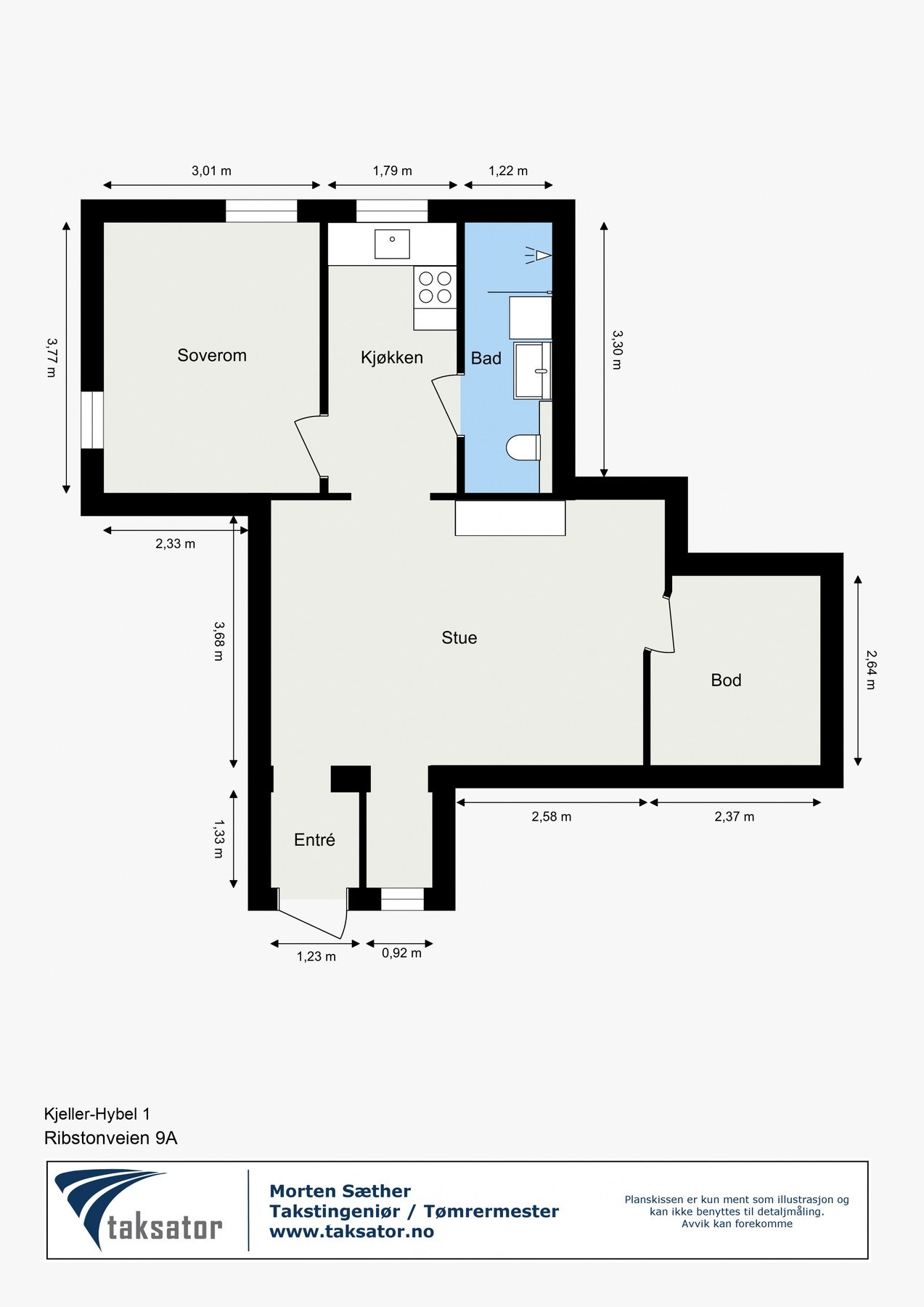 Plantegning kjeller 1 (ikke godkjent) Galleribilde