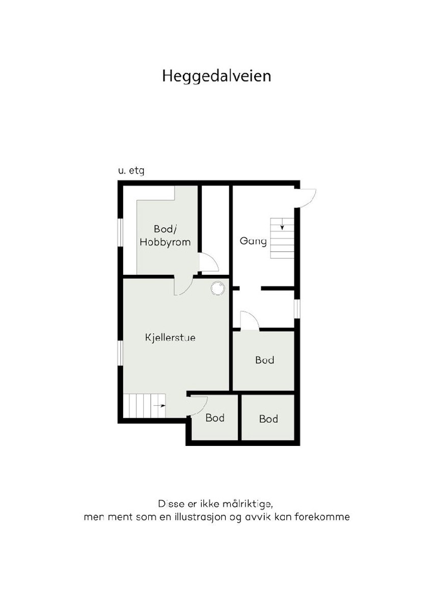 Planskisse kjelleretasje Galleribilde