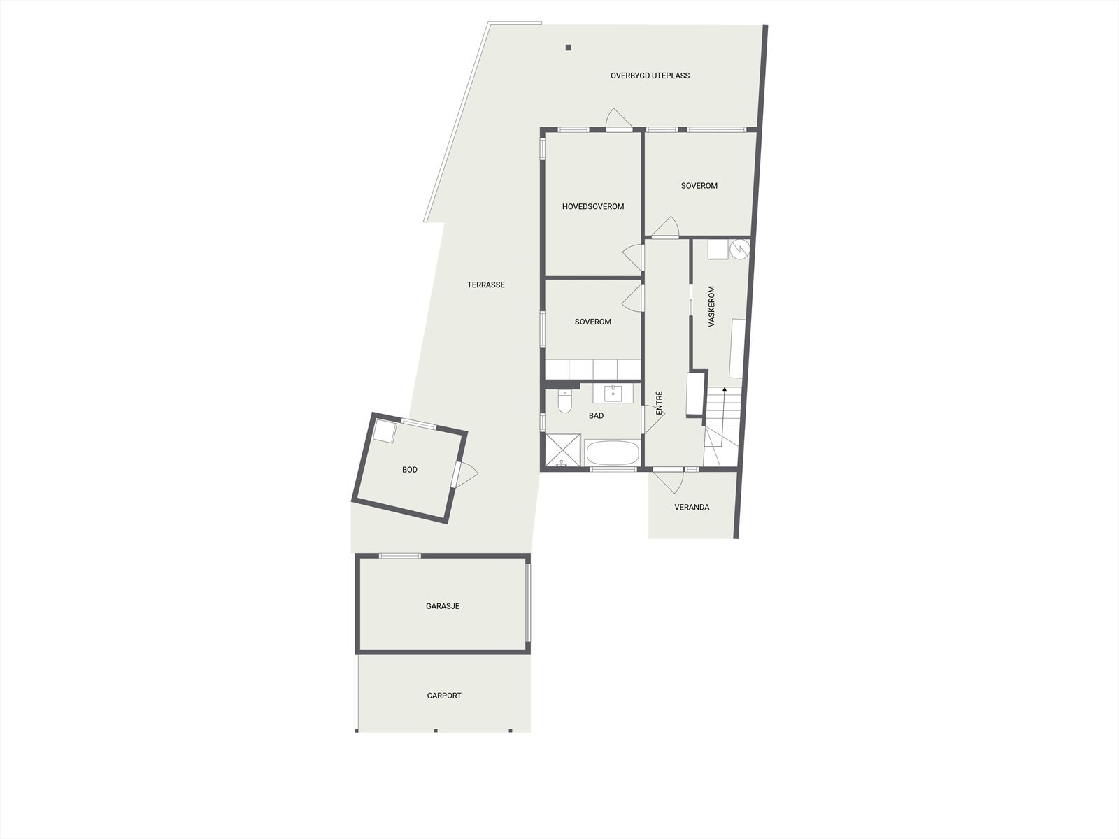 Plantegning - første etasje. Galleribilde