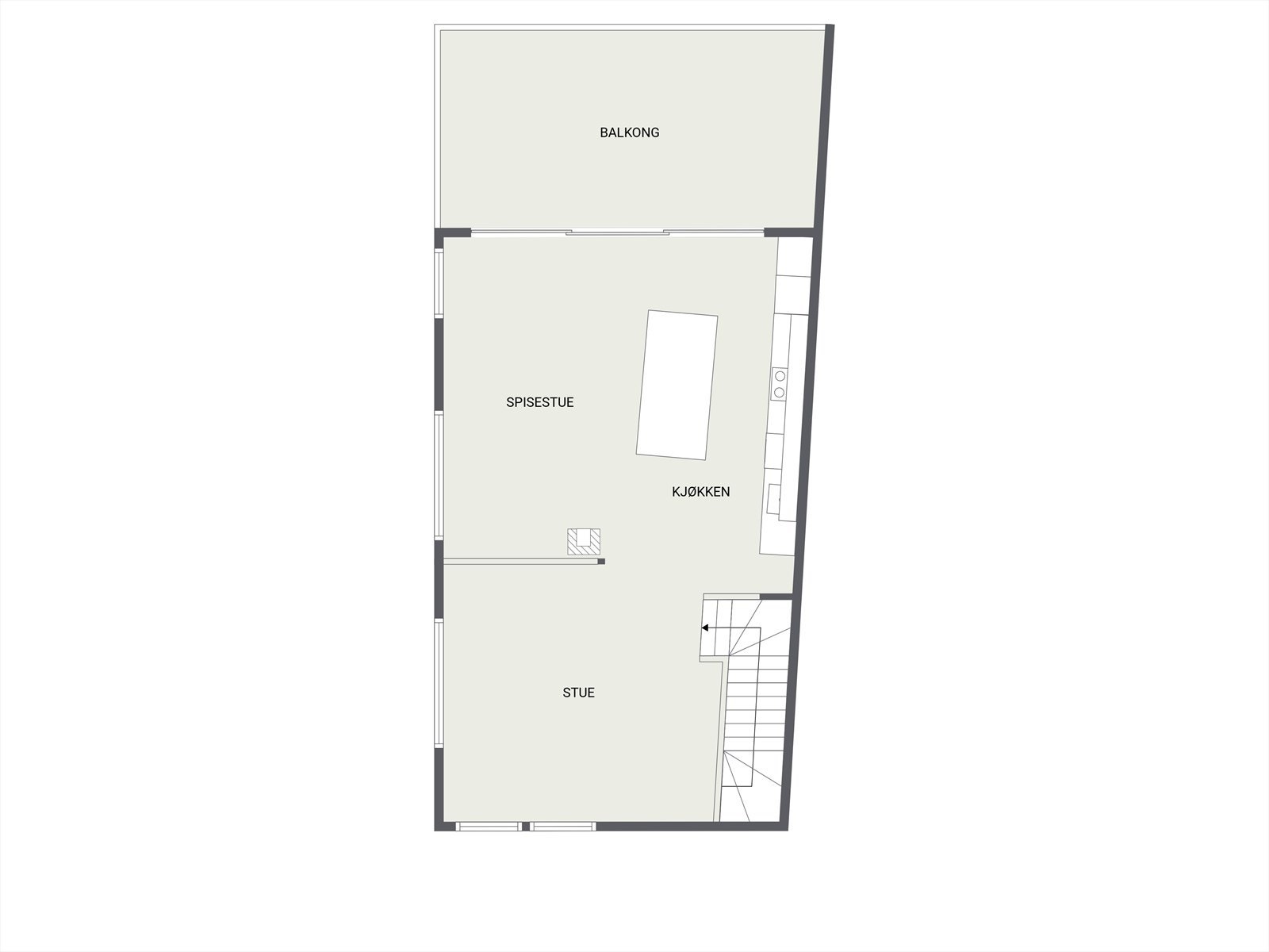 Plantegning - andre plan. Galleribilde