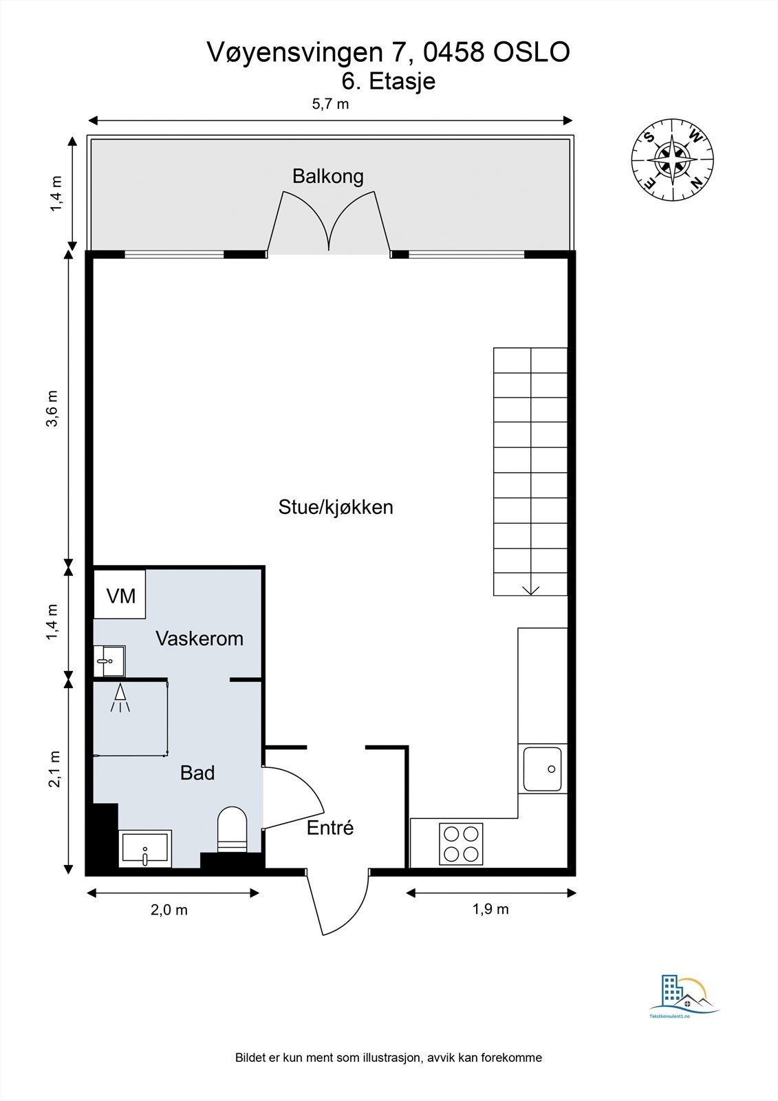 - Plantegning 6. etasje - Galleribilde