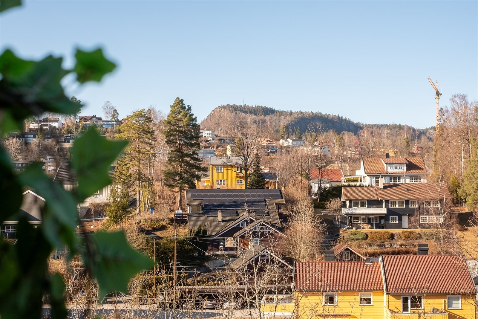 Herlig utsyn fra terrassen Galleribilde