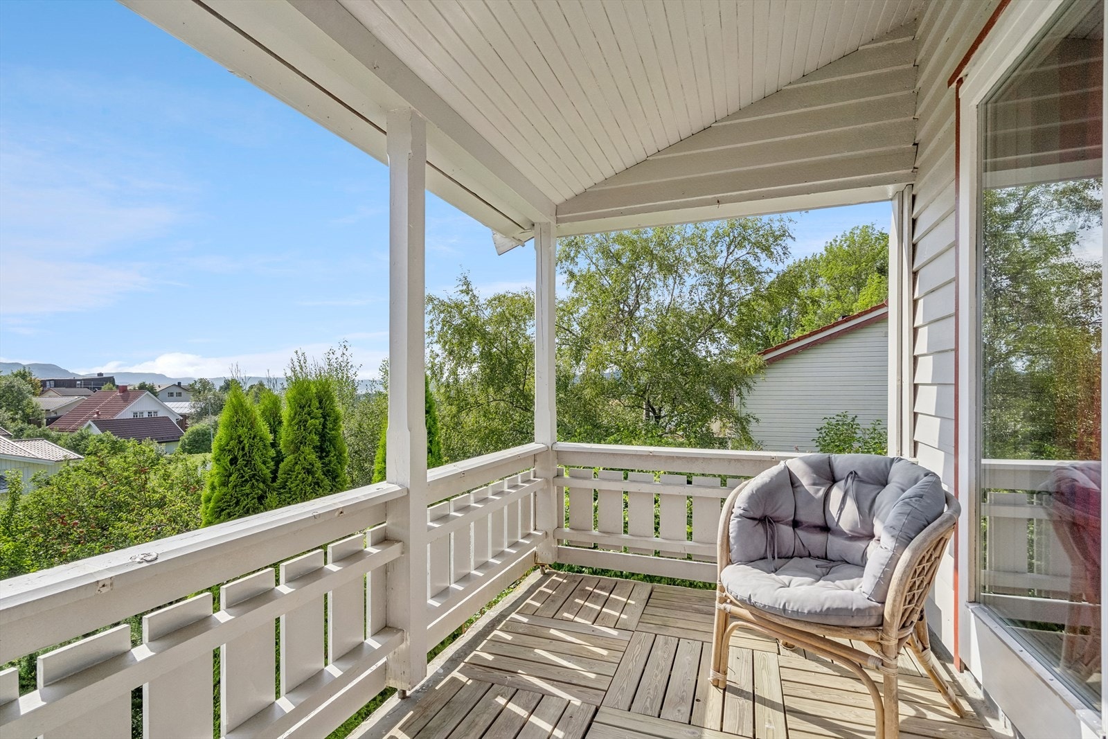 Her kan man nyte den flotte utsikten. Galleribilde