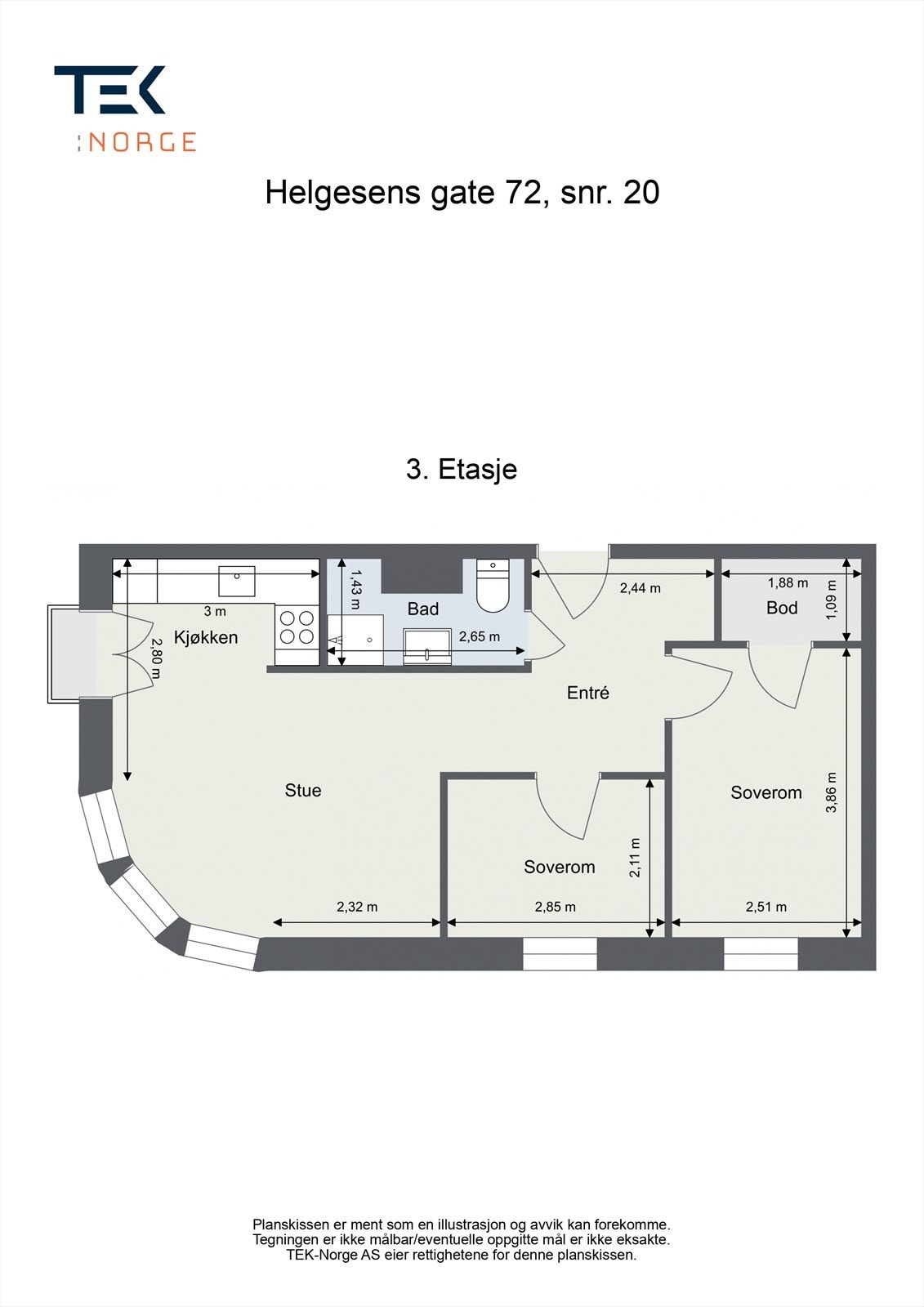 Plantegning Galleribilde