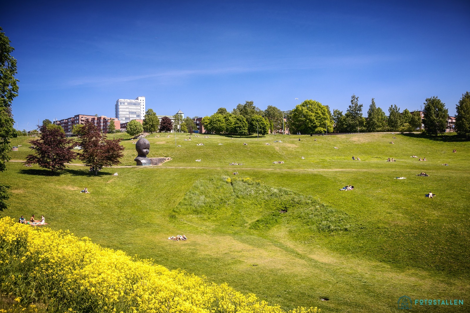 Torshovdalen er et yndet samlingspunkt på varme sommerdager. Galleribilde