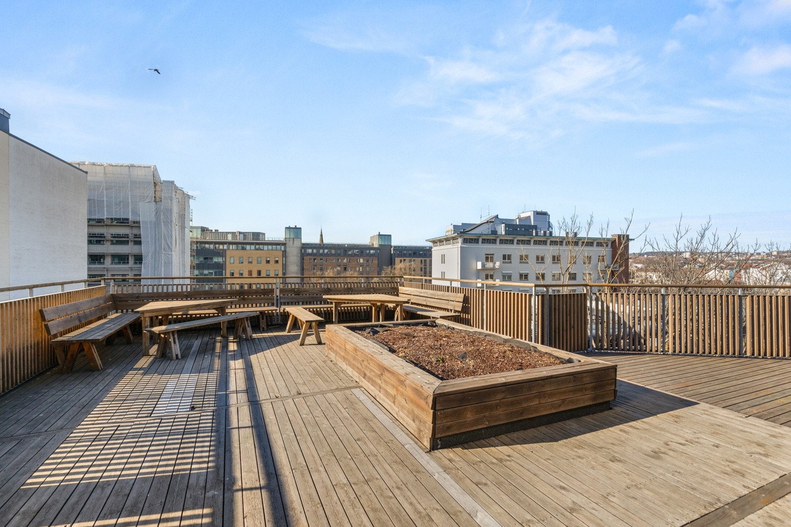 Borettslaget har to felles takterrasser. Galleribilde