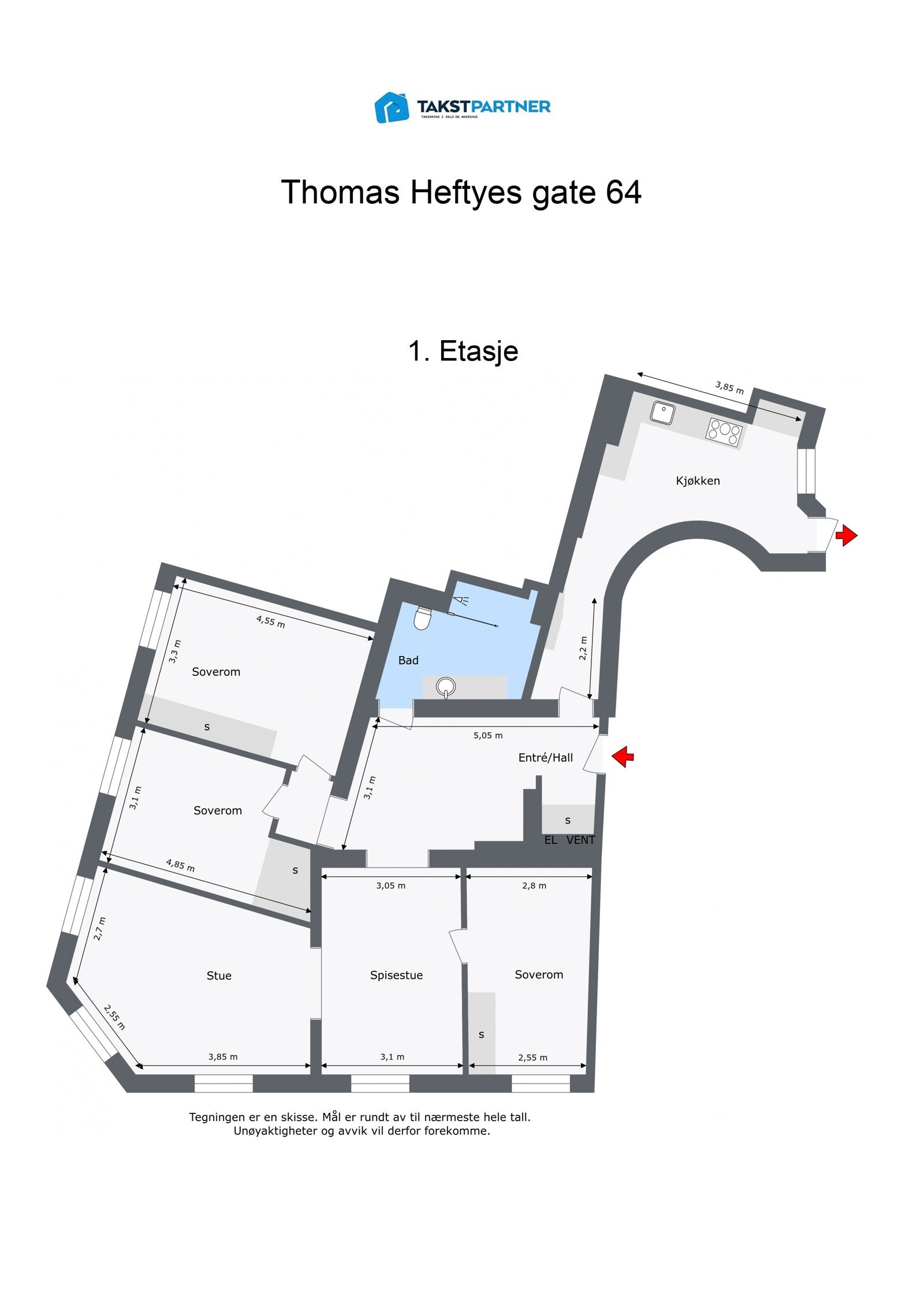 Planskisse. Galleribilde