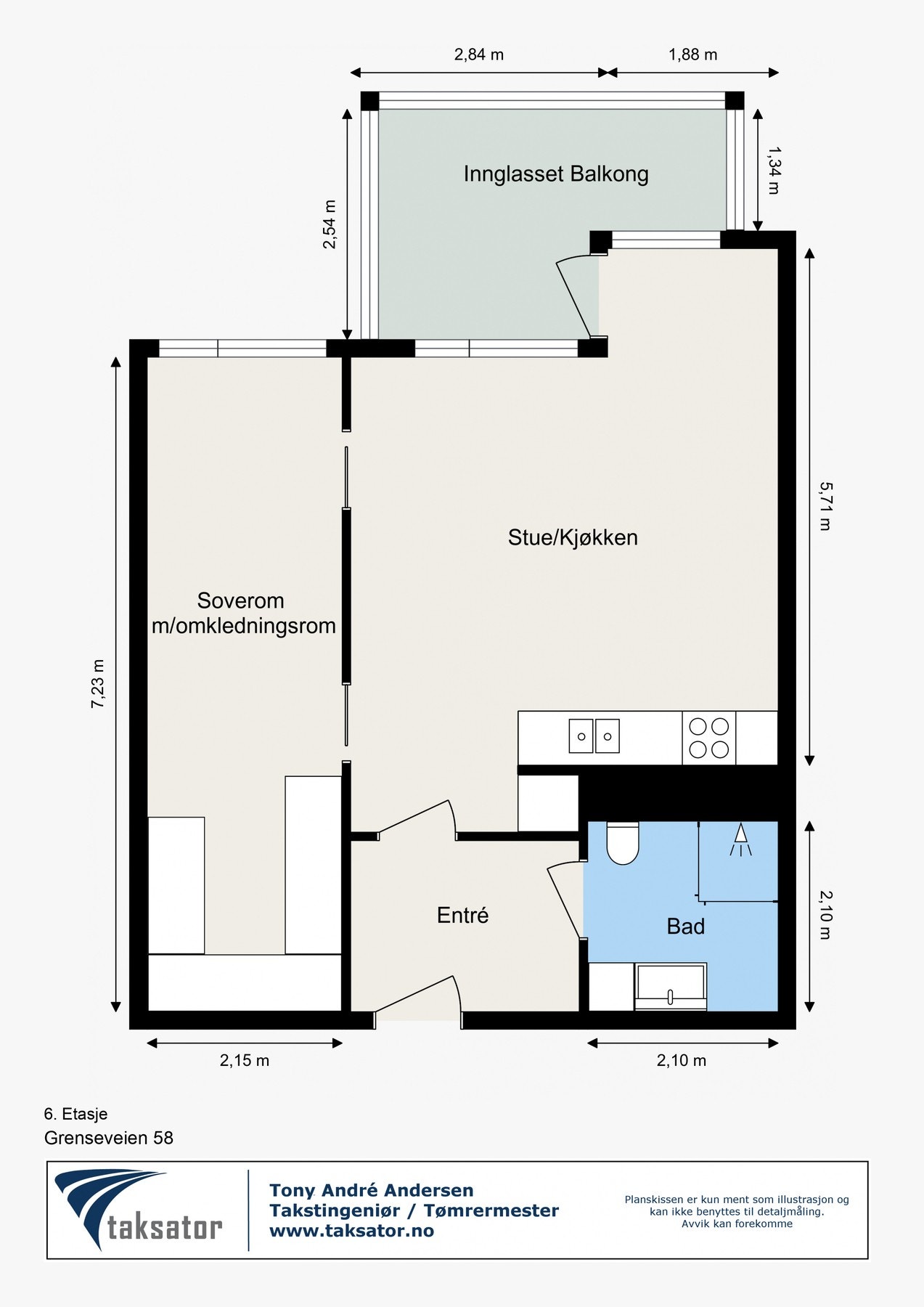 Godt utformet planløsning Galleribilde