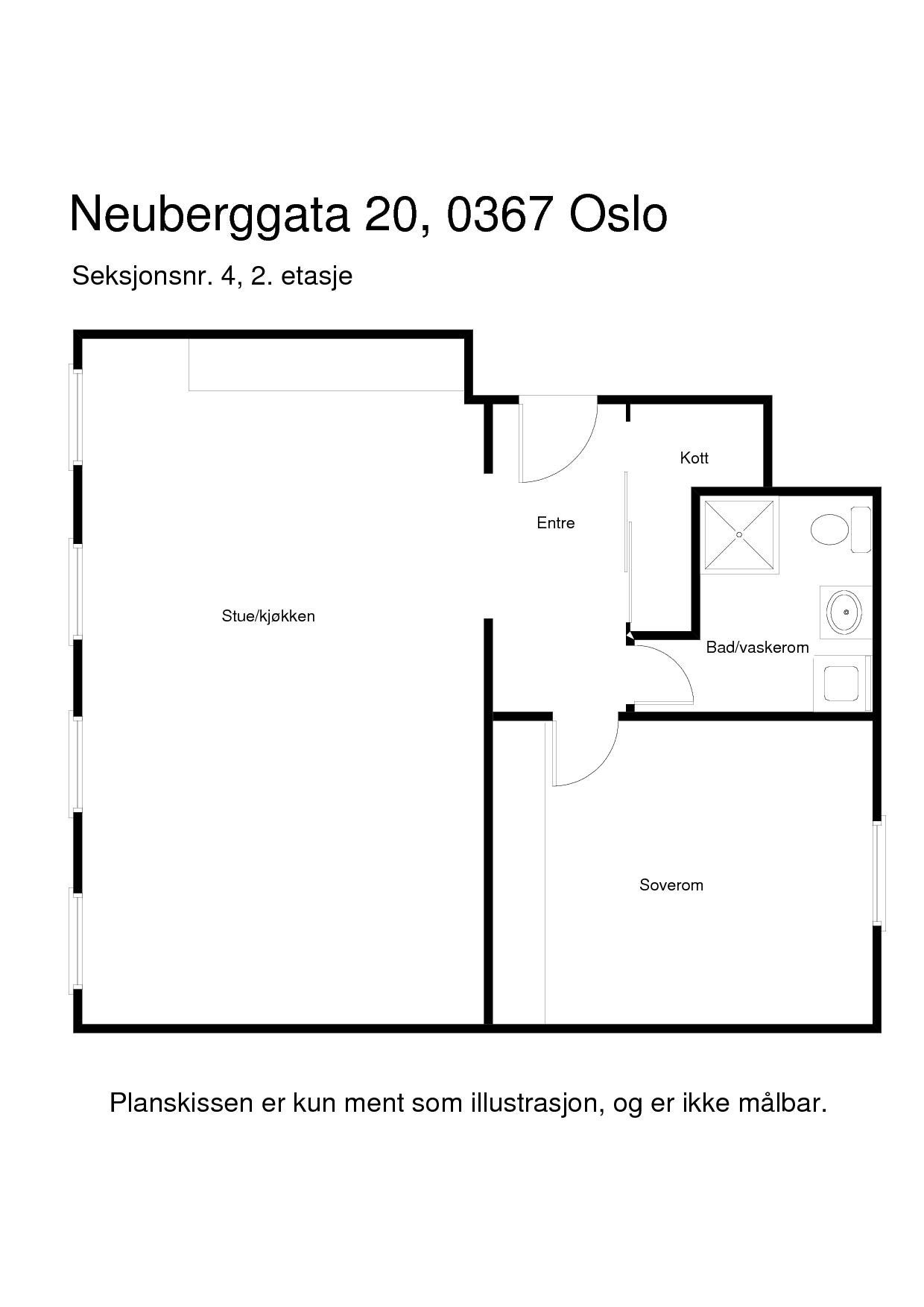 Eksisterende planløsning Galleribilde