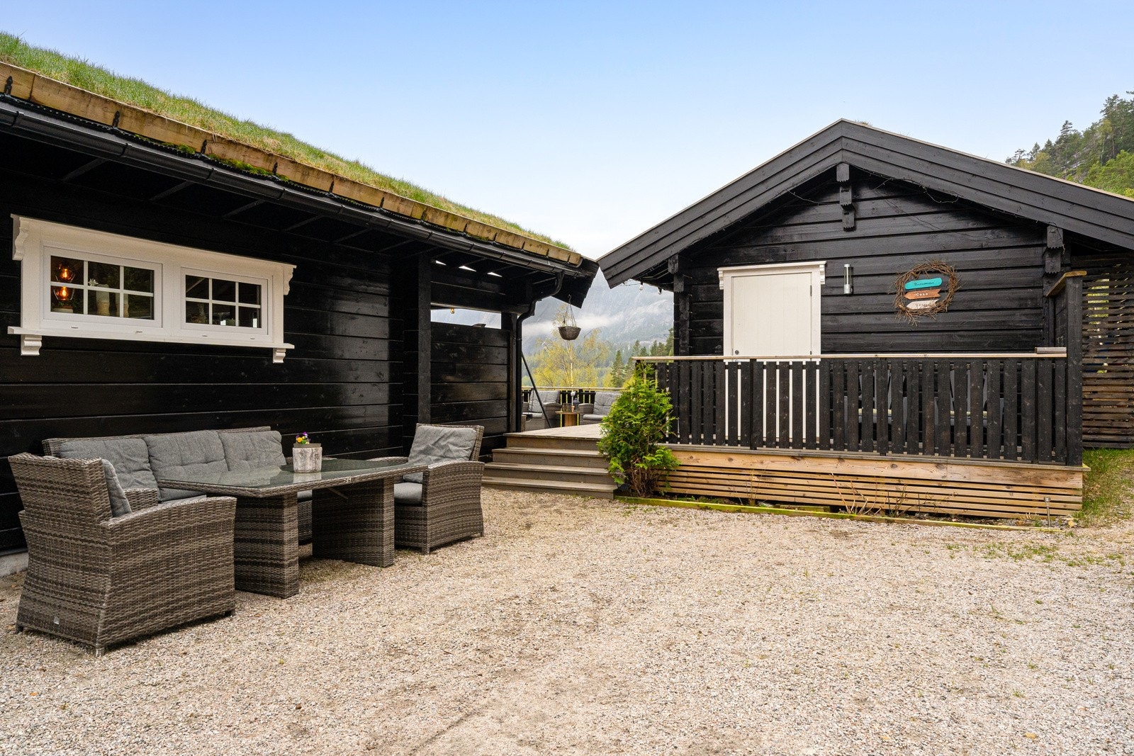 Fin gårdsplass Galleribilde