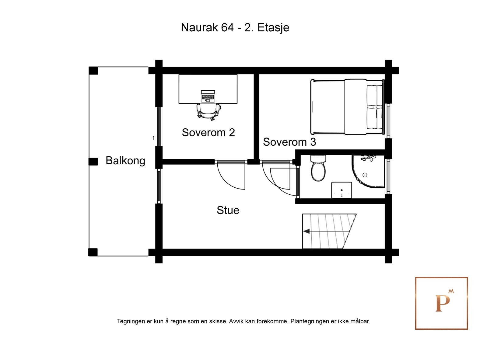 Plantegning loft Galleribilde