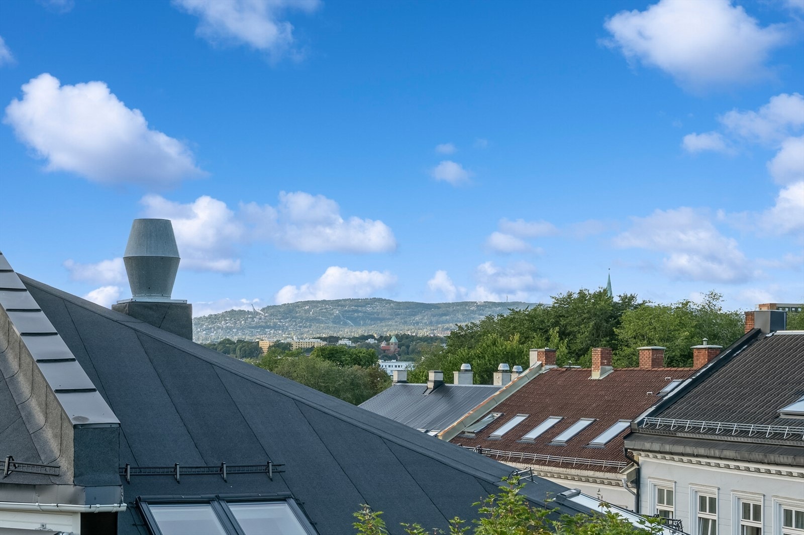 Utsikt fra takterrassen Galleribilde