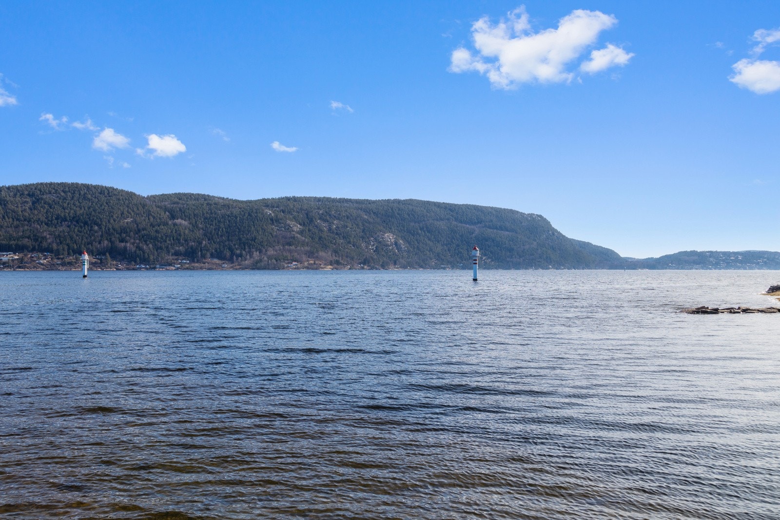 Utsikten fra sittebenken på Batteriøya Galleribilde