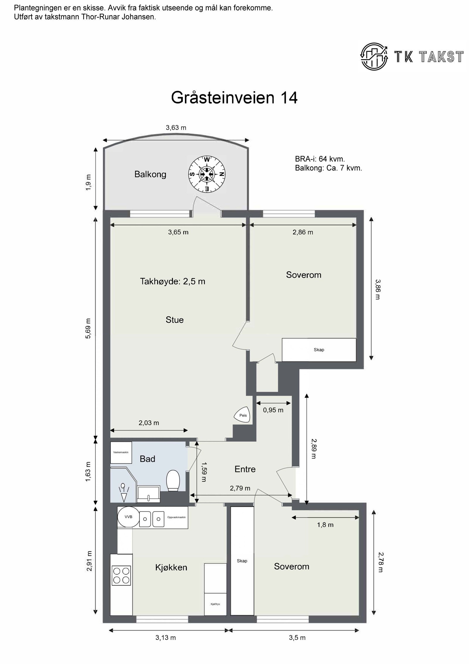 Plantegning Galleribilde