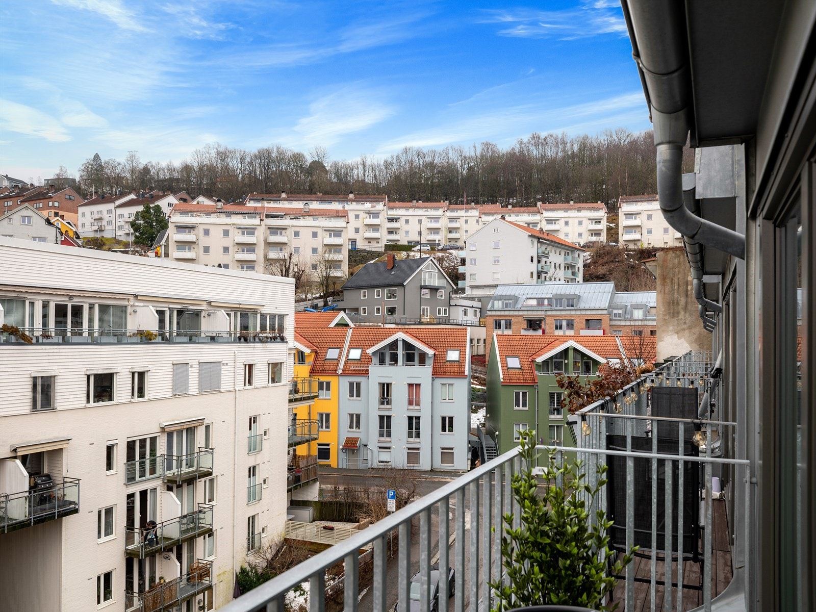 I den andre retningen er det utsikt mot Ekebergskrenten. Galleribilde