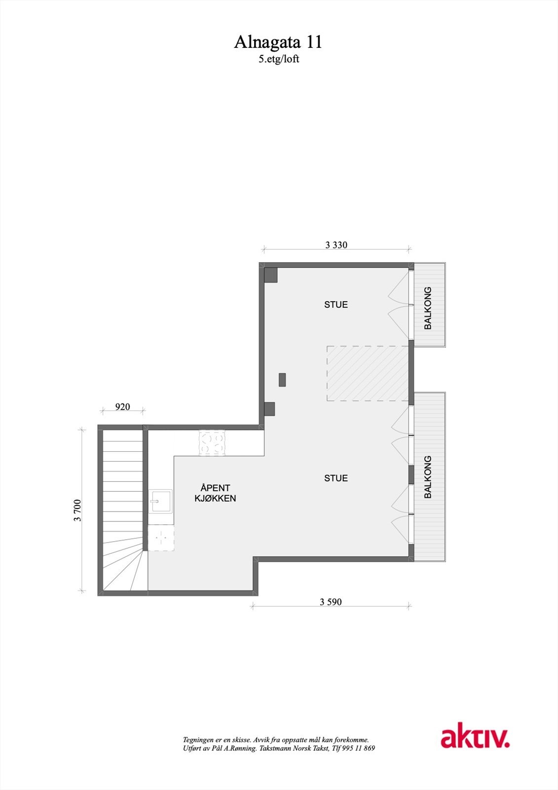 Planskisse 5.etg Galleribilde