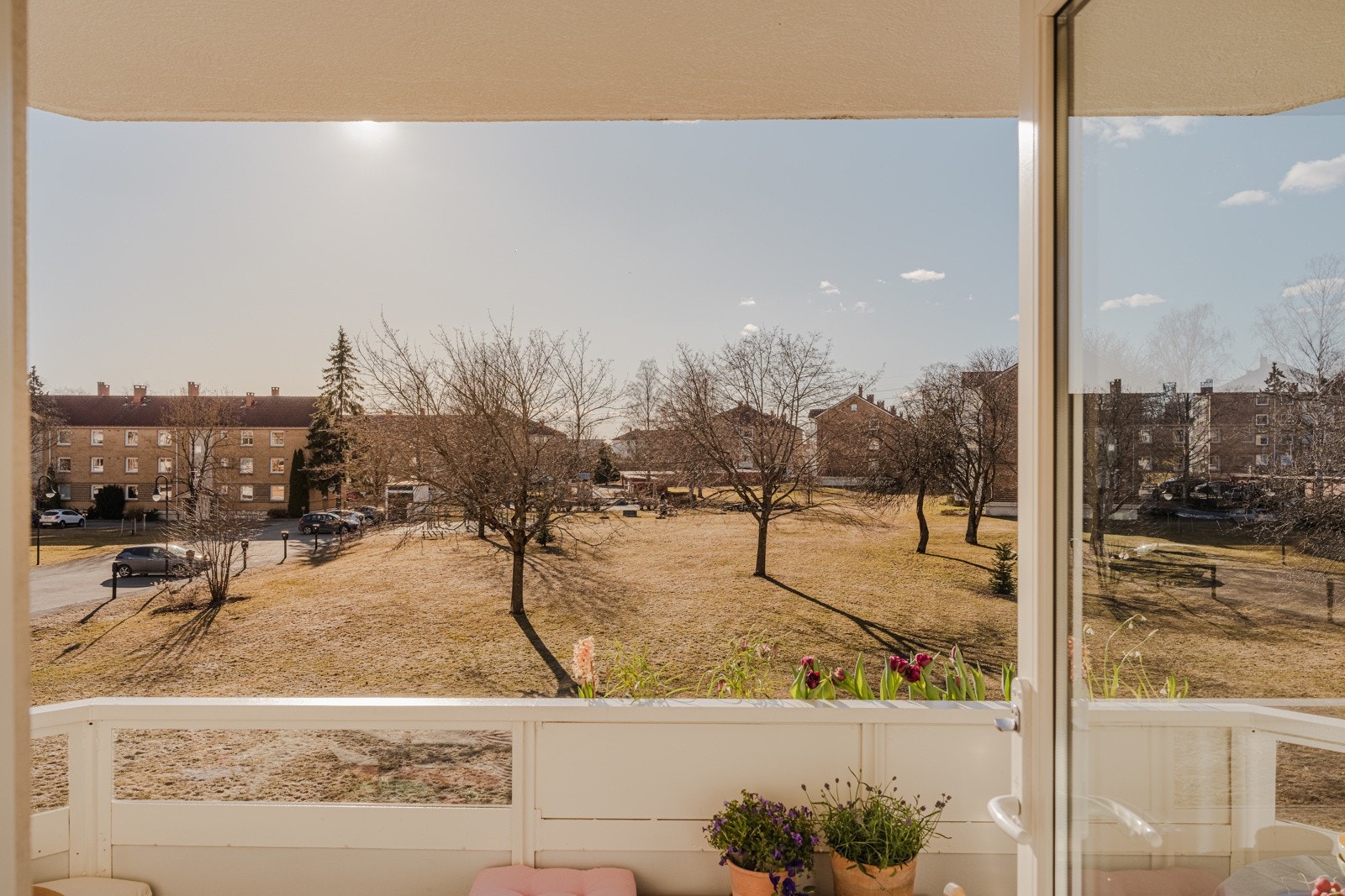 Utsyn fra balkongen Galleribilde