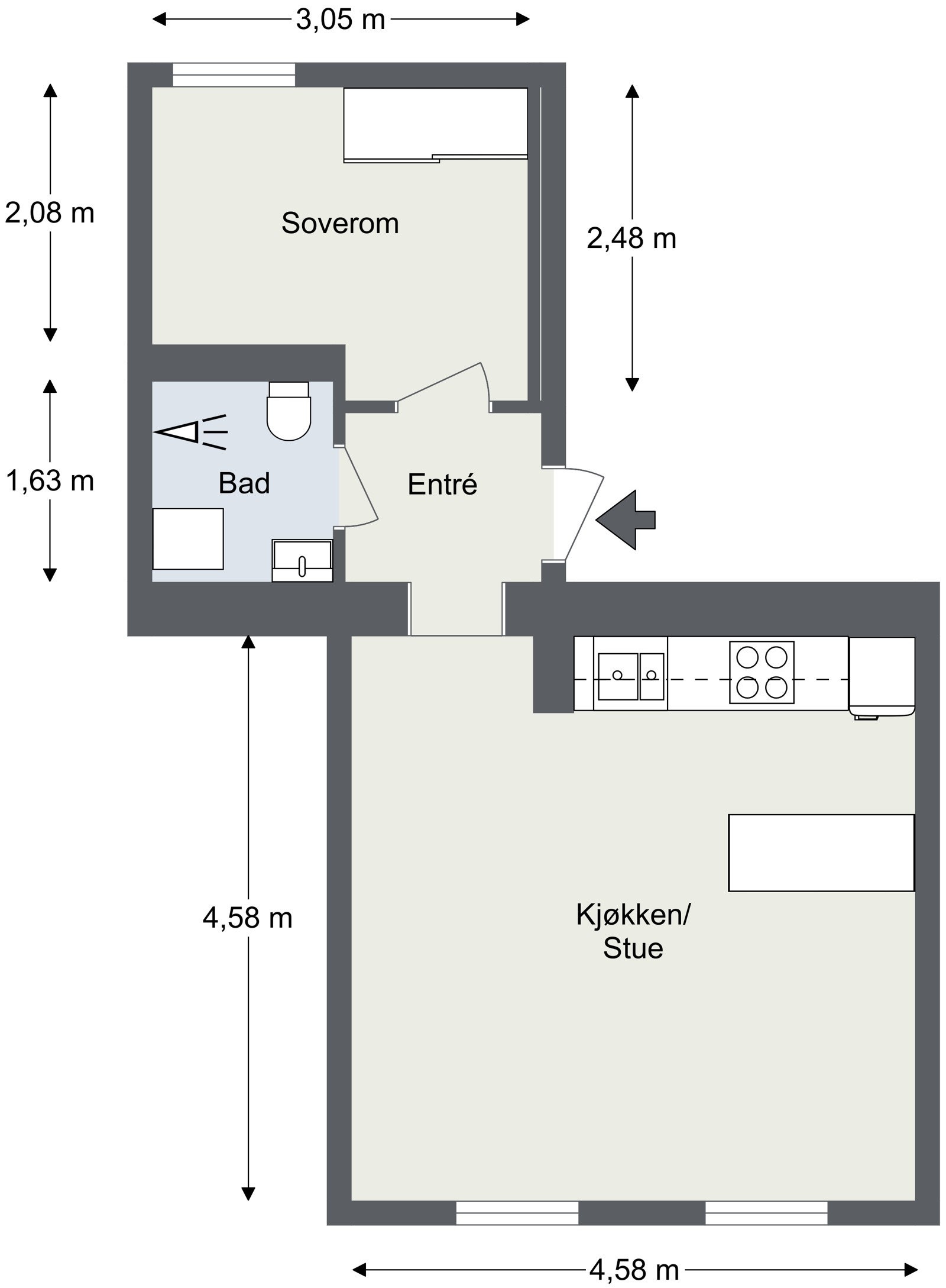 Plantegning. Galleribilde