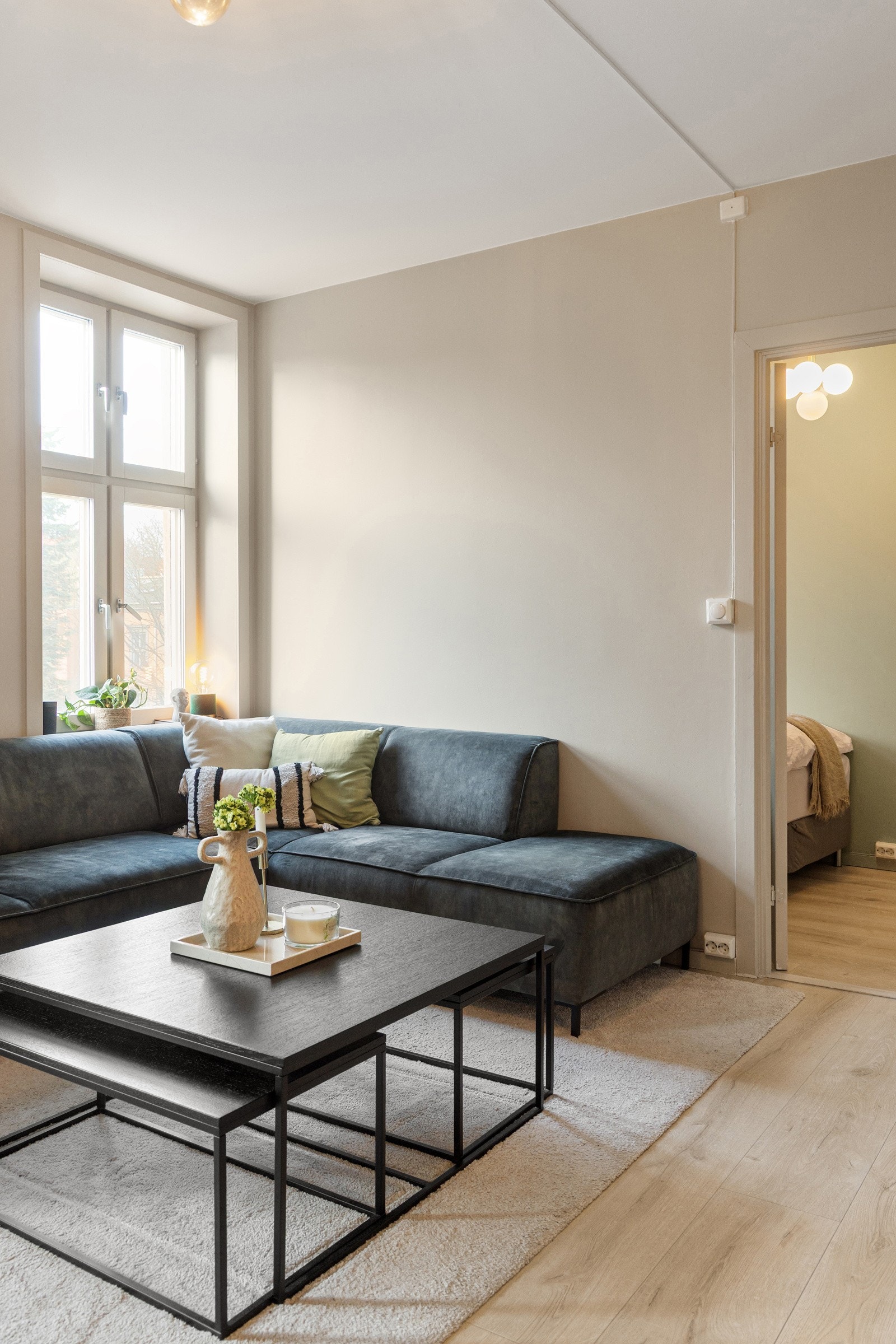 Soverommet ligger i enden av stuen. Galleribilde