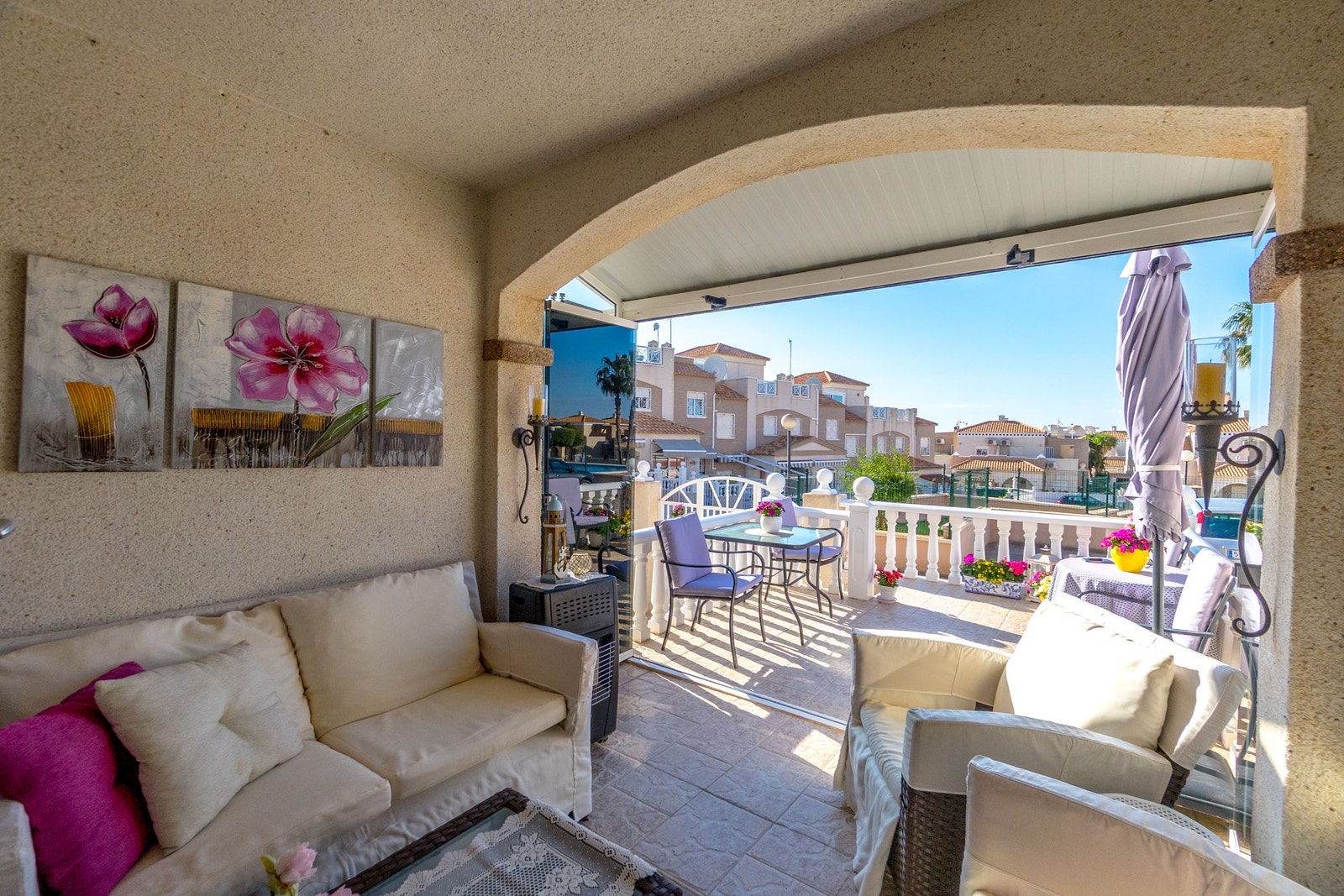 Innglasset terrasse Galleribilde