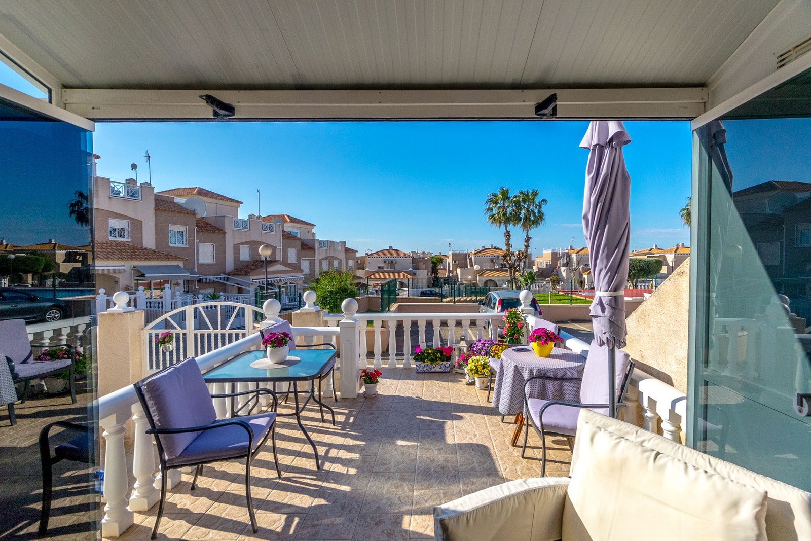 Innglasset terrasse Galleribilde