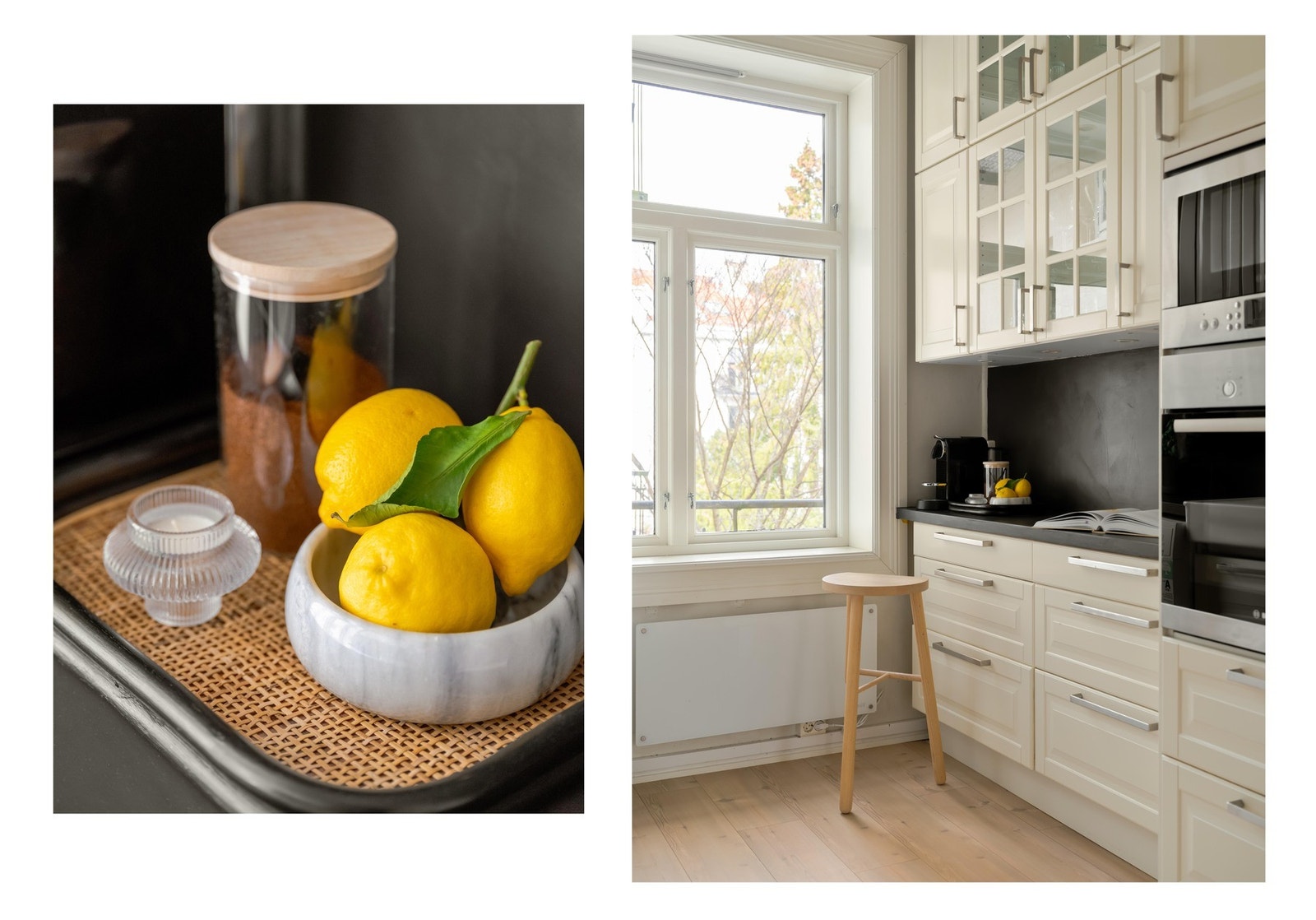 Det er flere i borettslaget som har flyttet kjøkkenet, slik at du får åpen løsning med kjøkken og stue. Galleribilde