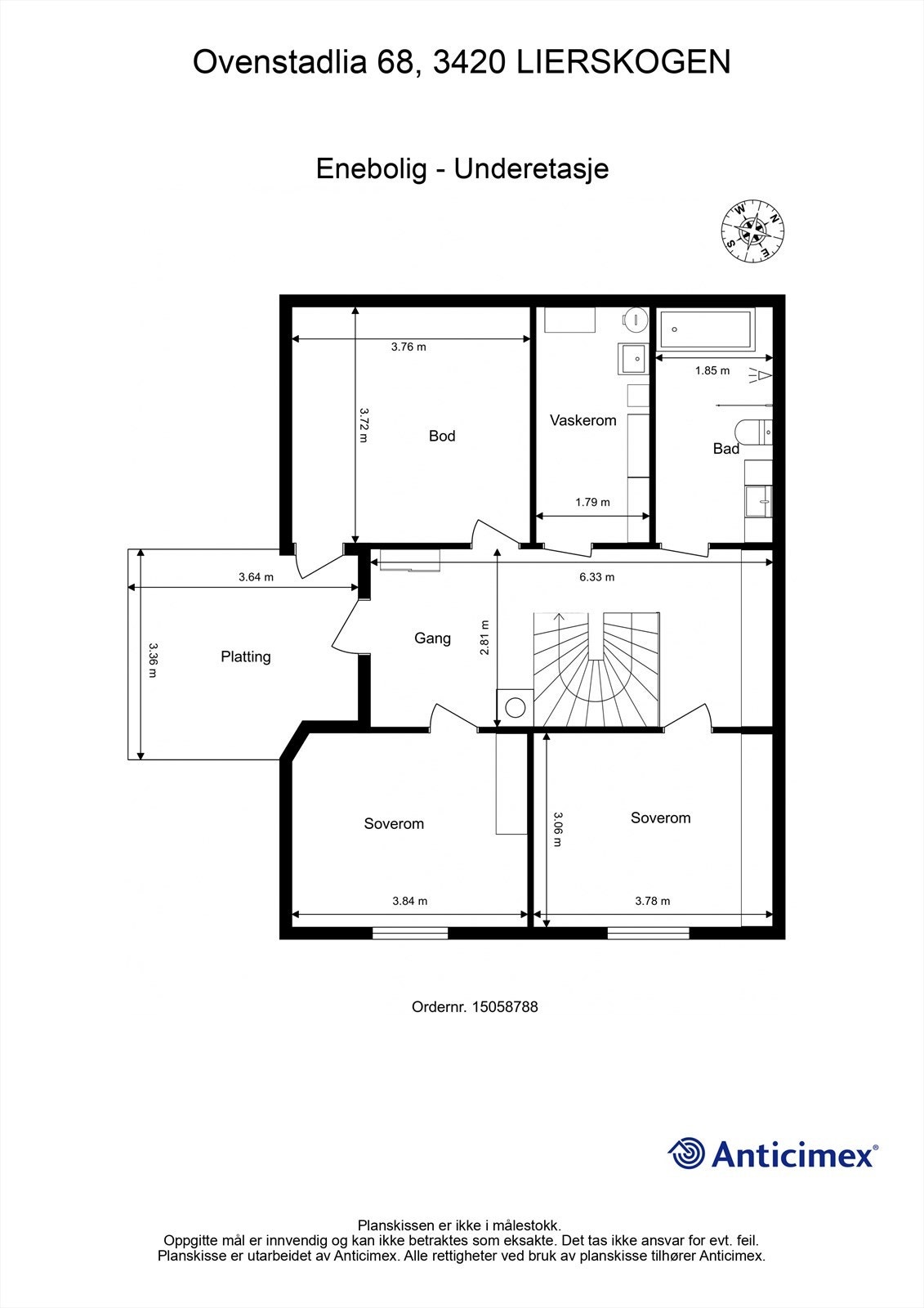 Plantegning underetasje Galleribilde