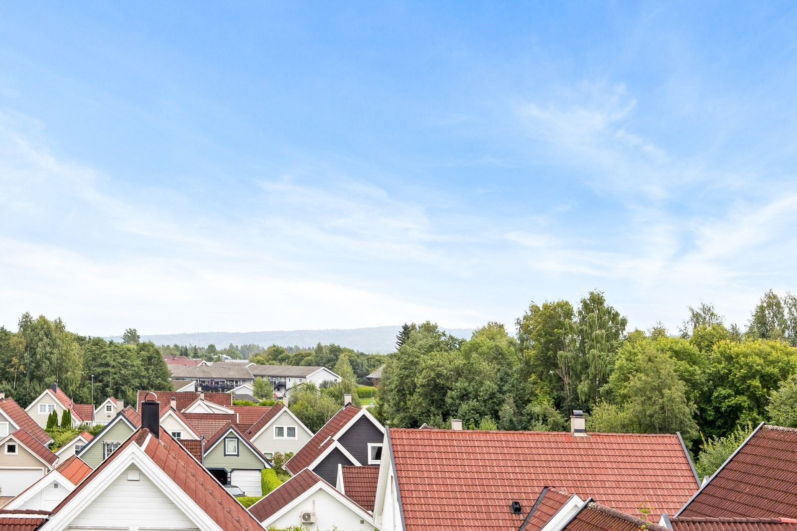 Fin utsikt fra verandaen i høyden Galleribilde