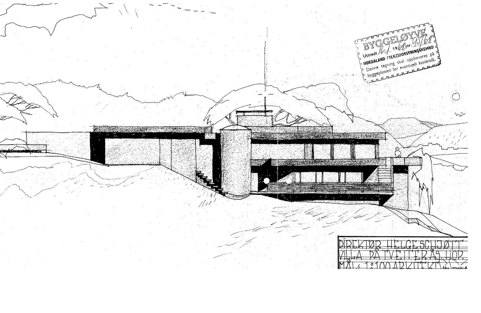 Godkjente tegninger fra slutten av 60-tallet Galleribilde