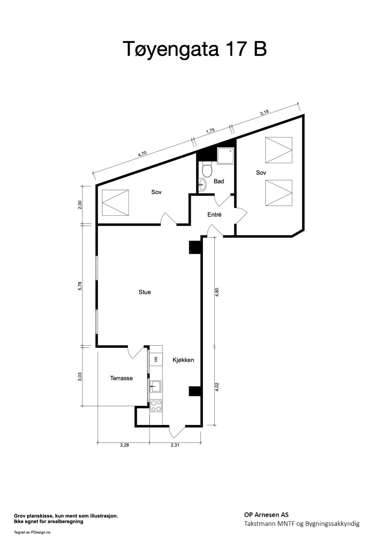 Planskisse, ikke målbar. Avvik kan forekomme. Galleribilde