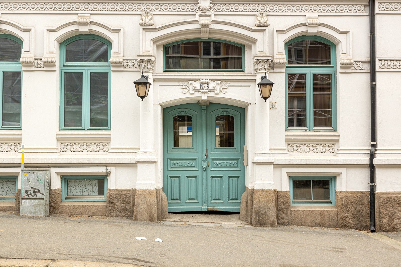 Innbydende felles inngangsparti. Galleribilde